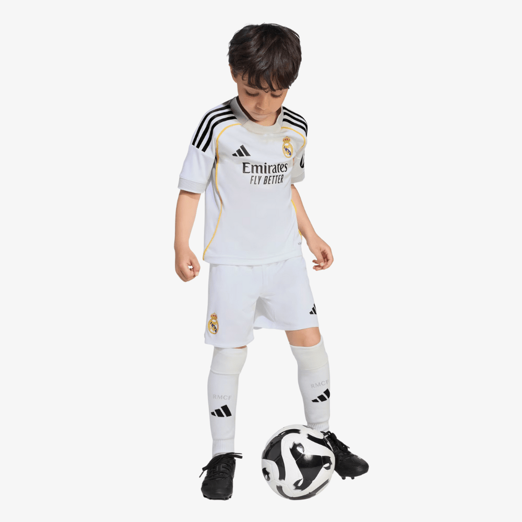 Conjunto Infantil adidas Real Madrid 2025/26 I - Manto Club