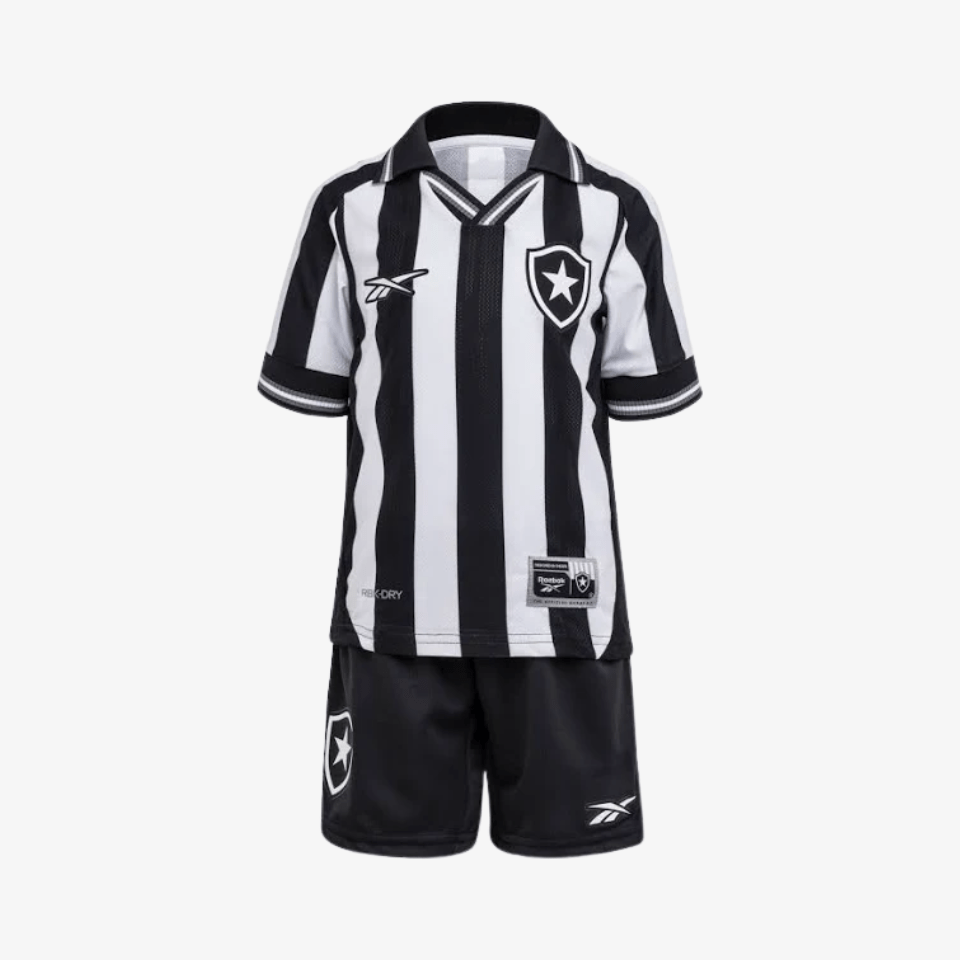 CONJUNTO INFANTIL Reebok Botafogo 2025/26 I - Manto Club