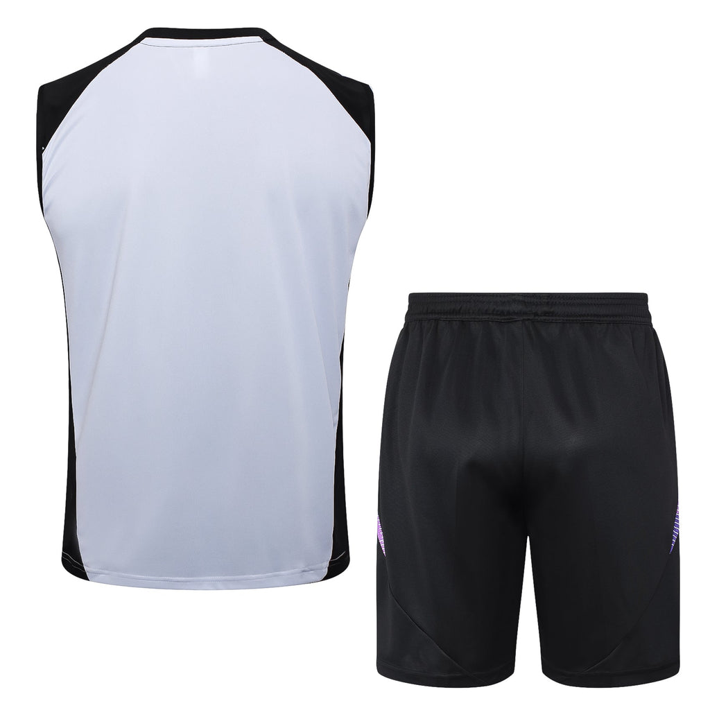 Conjunto Regata Alemanha 2024/25 - Preto e Branco - Manto Club