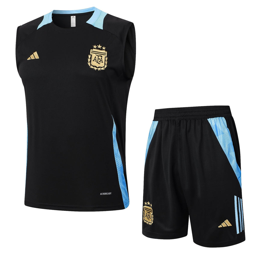 Conjunto Regata Argentina 2024/25 - Preta e Azul - Manto Club