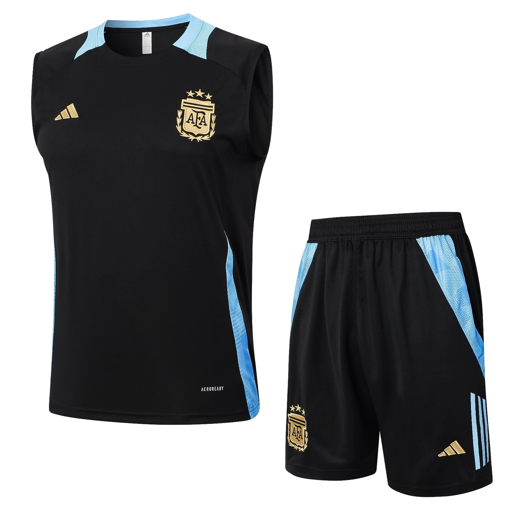 Conjunto Regata Argentina 2024/25 - Preta e Azul - Manto Club