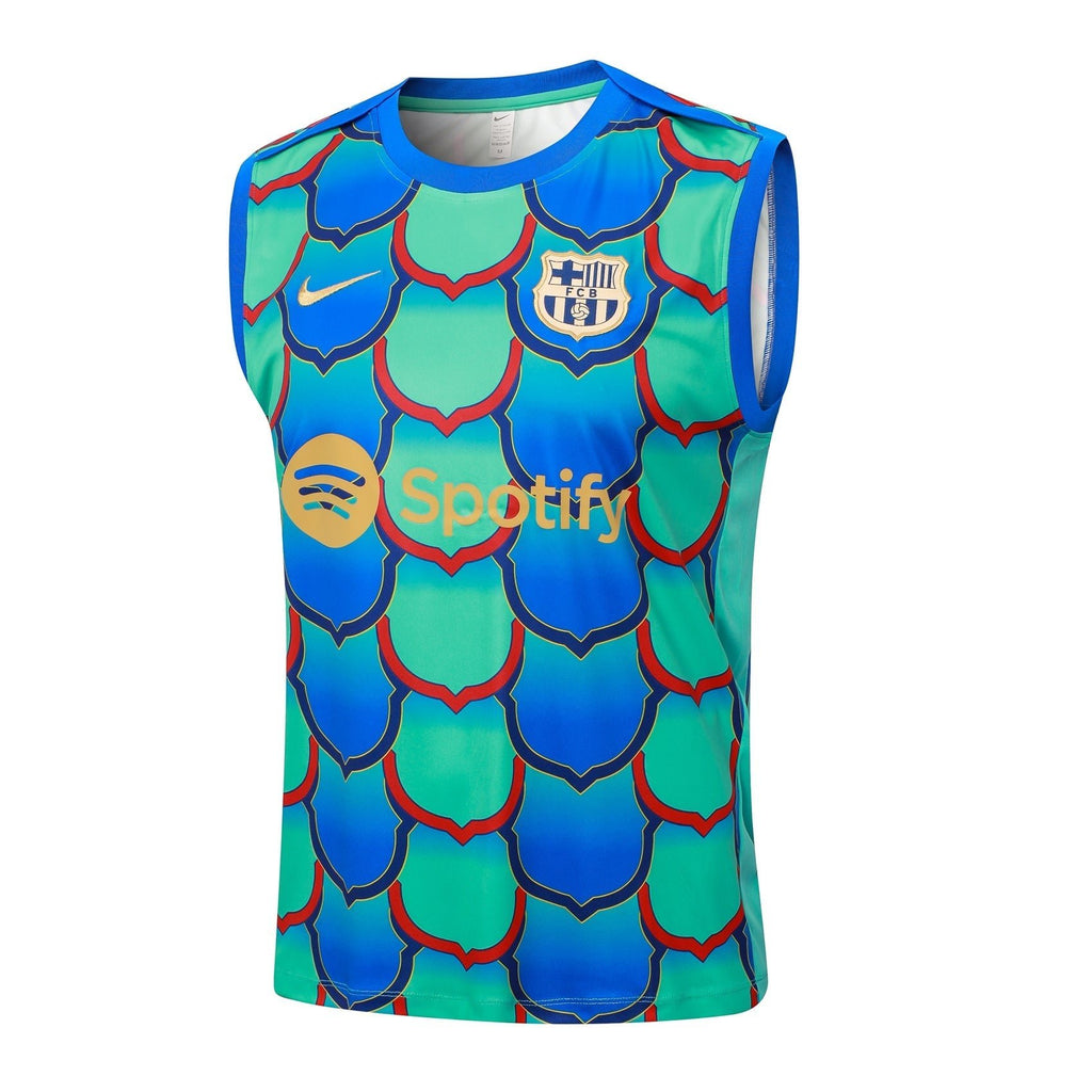 Conjunto Regata Barcelona 2024/25 - Azul e Verde Turquesa - Manto Club