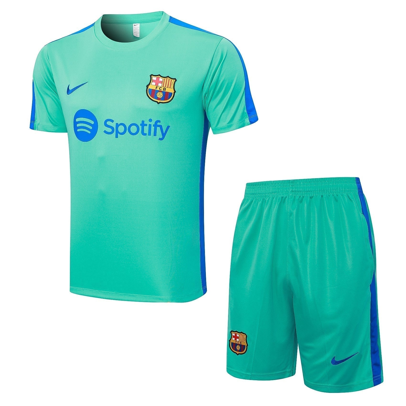 Conjunto Regata Barcelona - Verde e Azul - Manto Club