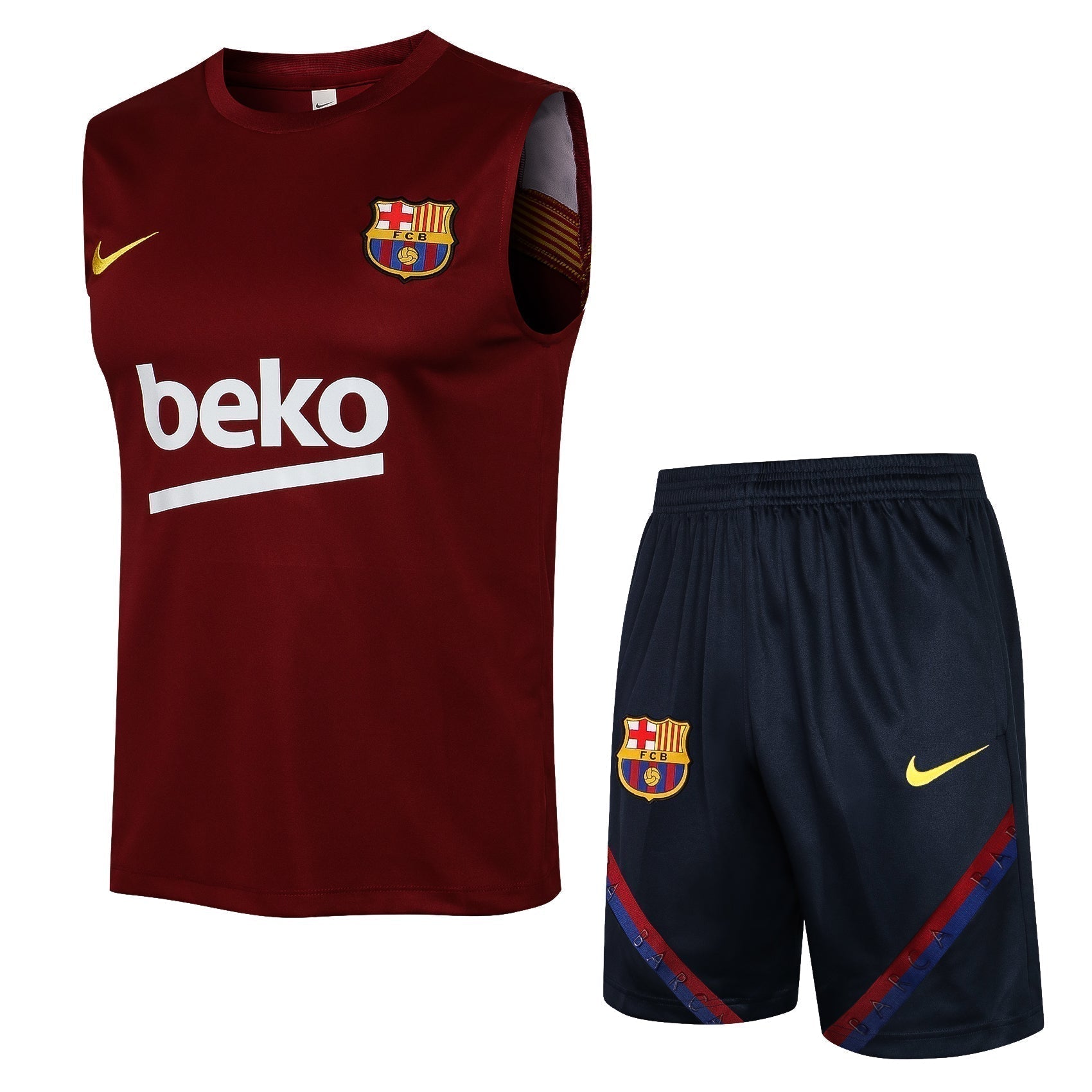 Conjunto Regata Barcelona - Vinho e Preto - Manto Club