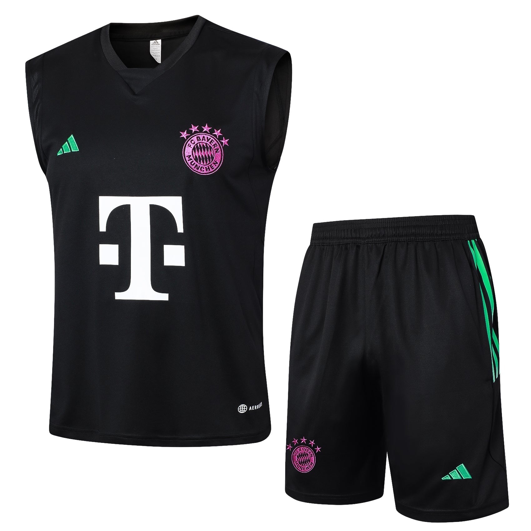 Conjunto Regata Bayern de Munique 2024/25 - Preta - Manto Club