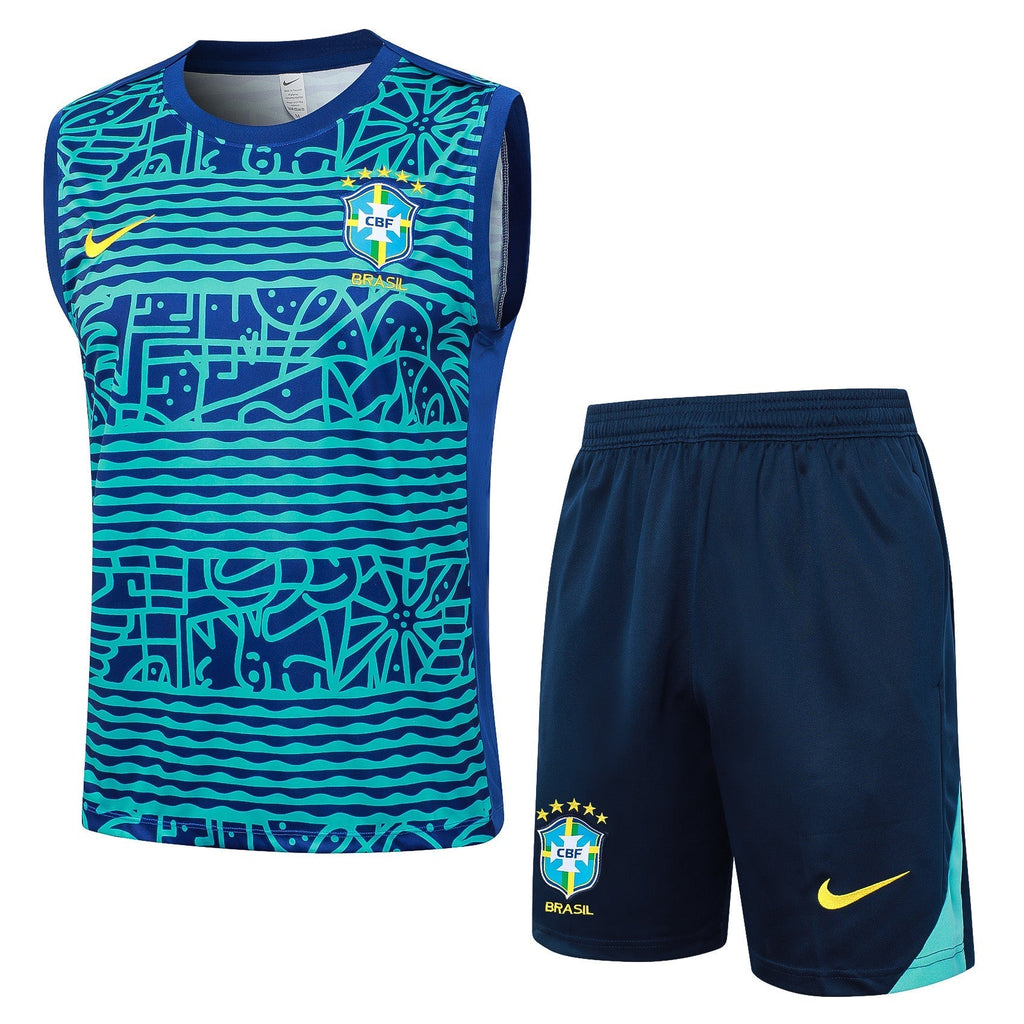 Conjunto Regata Brasil 2024/25 - Azul - Manto Club