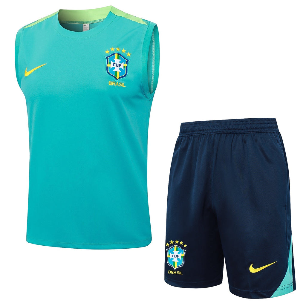 Conjunto Regata Brasil 2024/25 - Azul - Manto Club