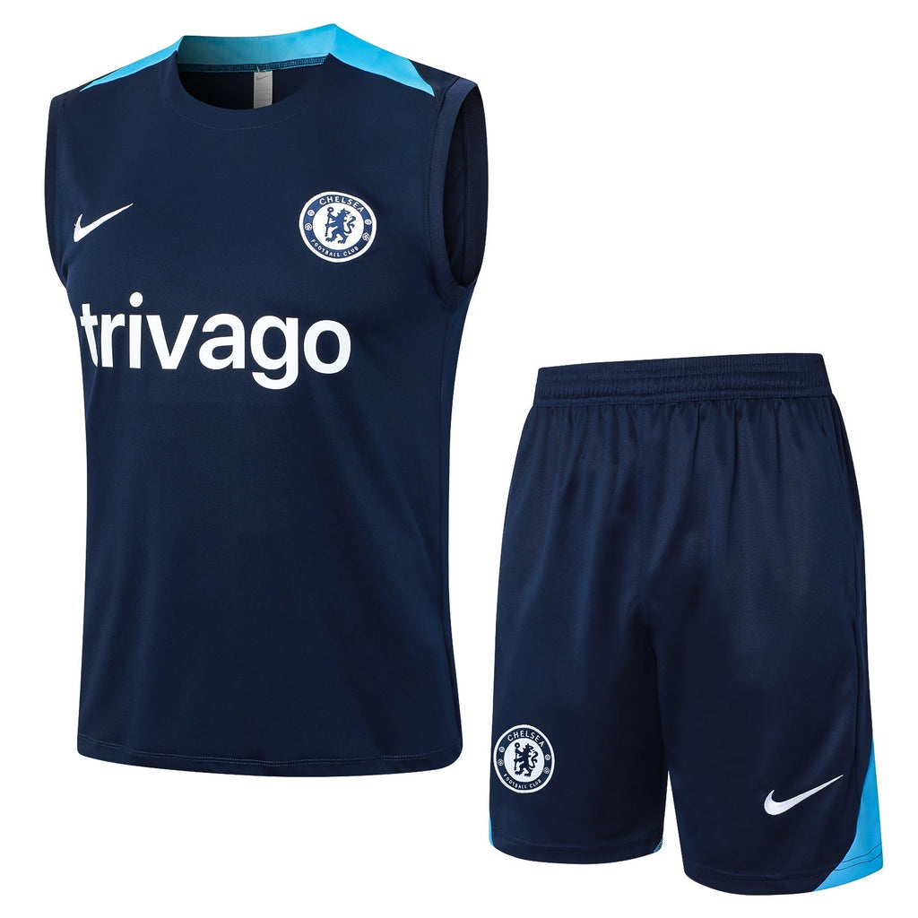 Conjunto Regata Chelsea 2024/25 - Azul Escuro - Manto Club