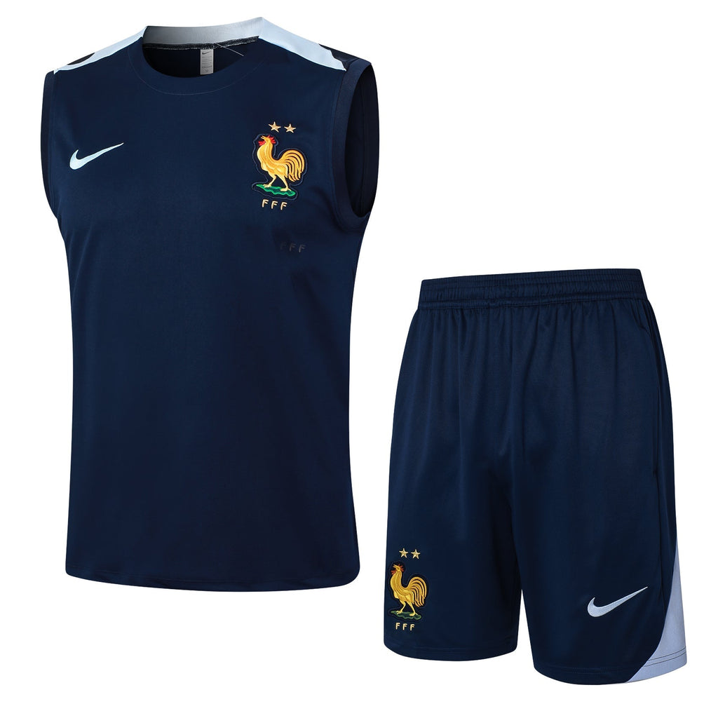 Conjunto Regata França 2024/25 - Azul - Manto Club