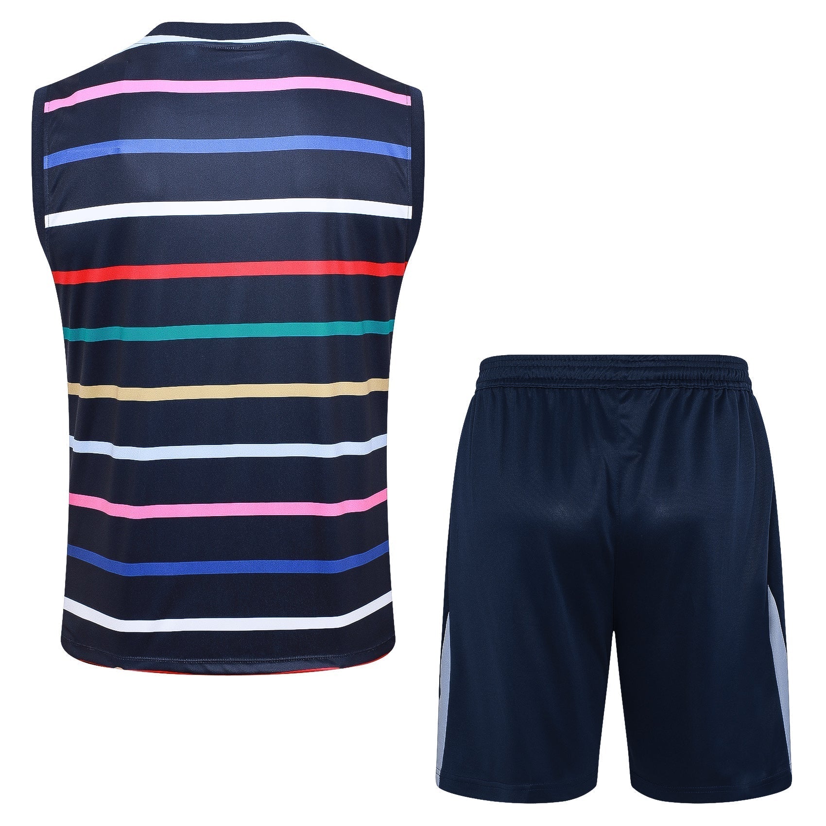 Conjunto Regata França 2024/25 - Azul, Amarela e Vermelha - Manto Club