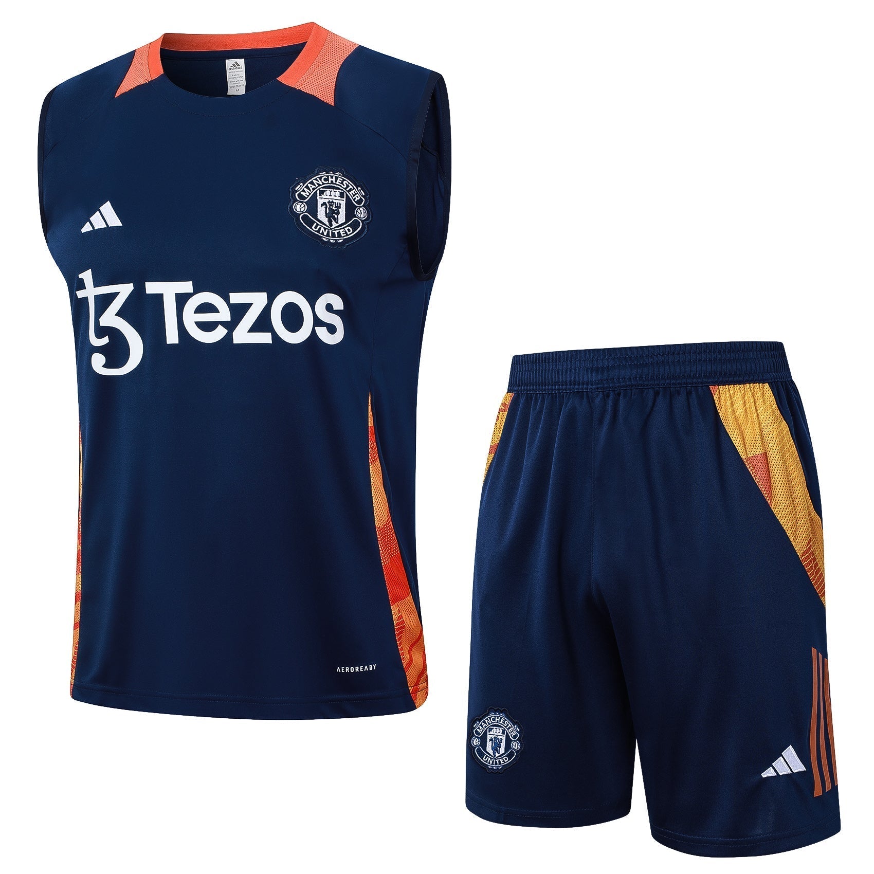 Conjunto Regata Manchester United 2024/25 - Azul Escuro - Manto Club