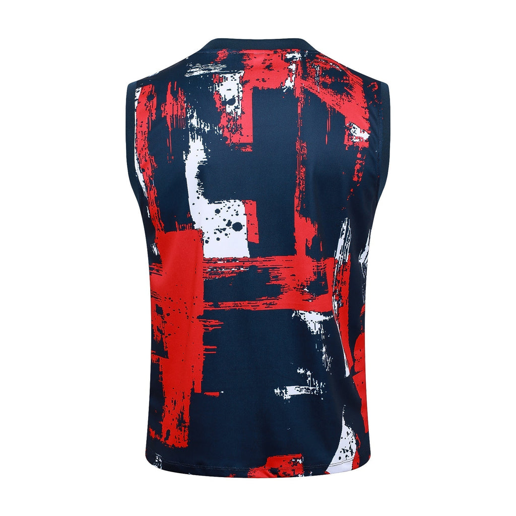 Conjunto Regata Paris Saint Germain 2024/25 - Azul e Vermelha - Manto Club