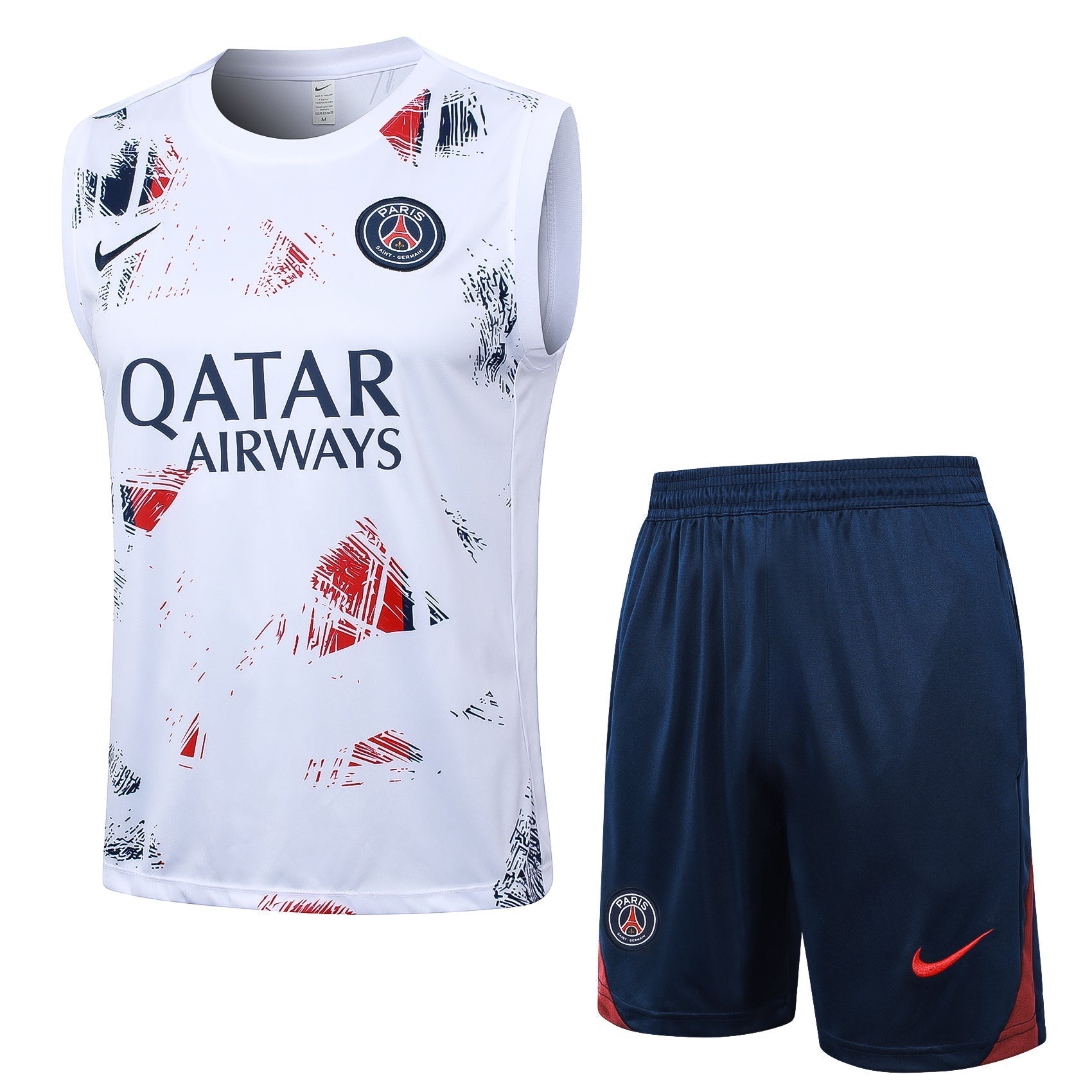 Conjunto Regata Paris Saint Germain 2024/25 - Branca - Manto Club