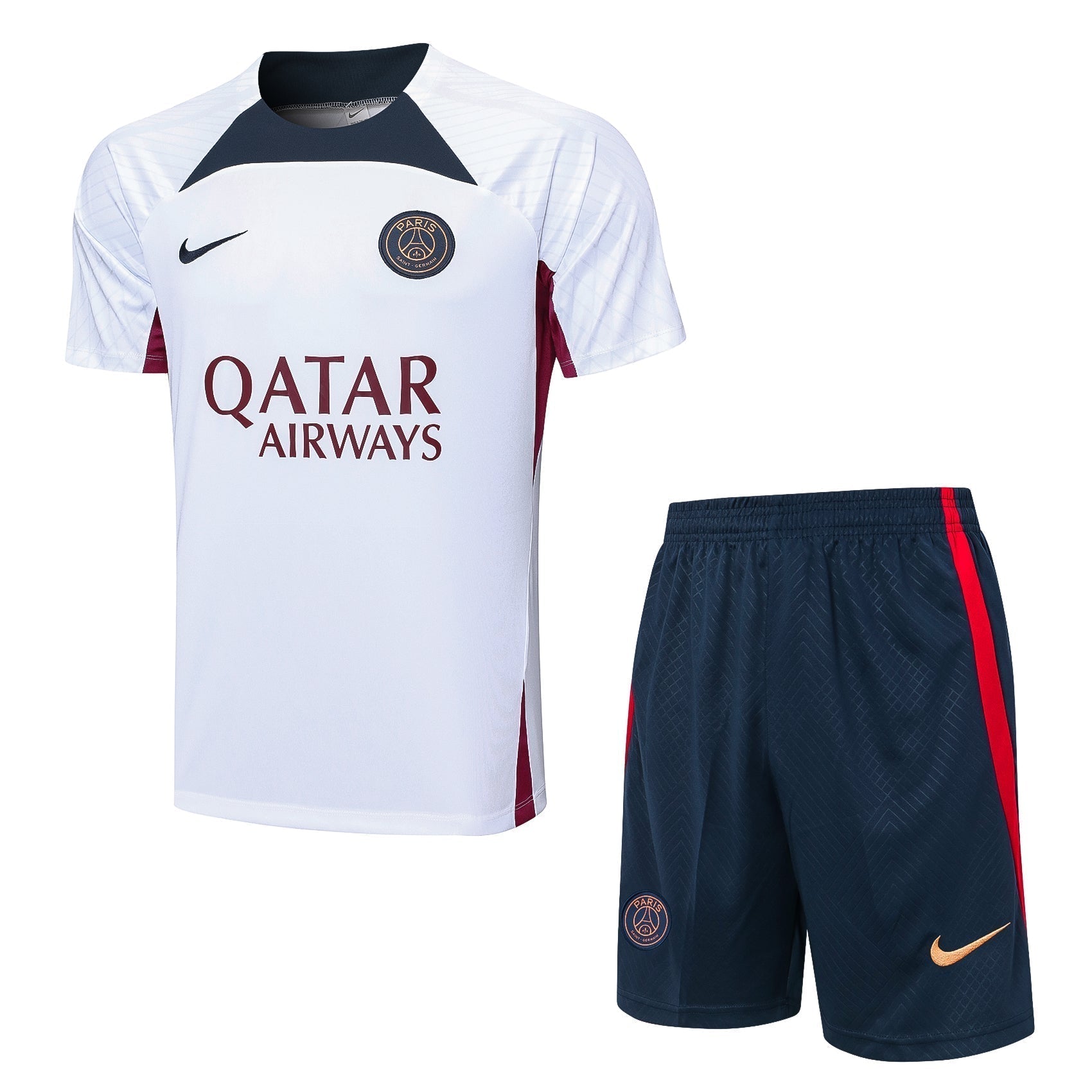 Conjunto Regata Paris Saint Germain - Branco e Azul - Manto Club