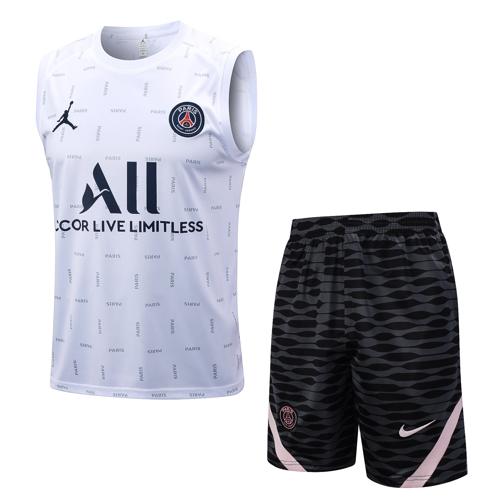Conjunto Regata Paris Saint Germain - Branco e Azul - Manto Club