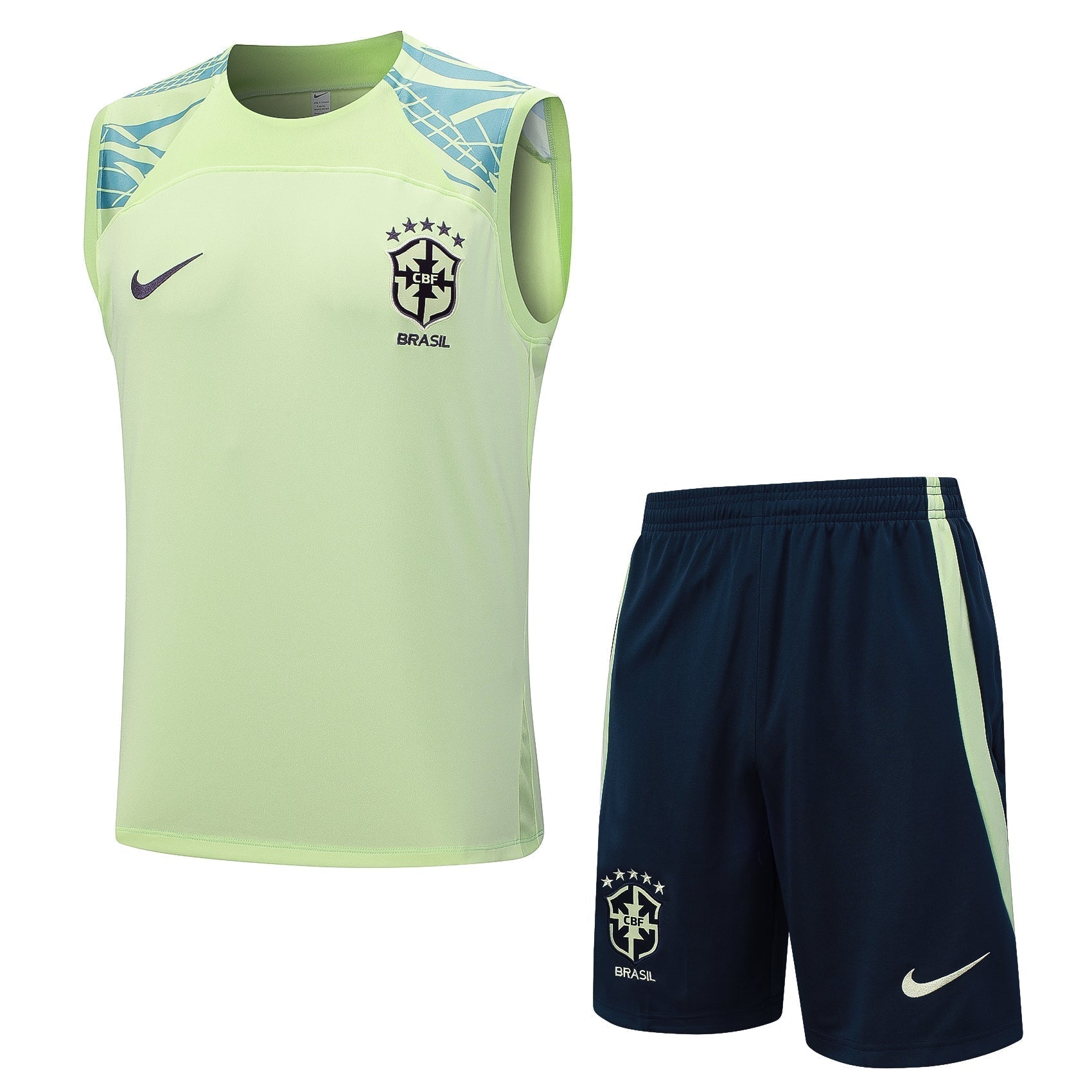 Conjunto Regata Seleção Brasileira - Verde e Azul - Manto Club