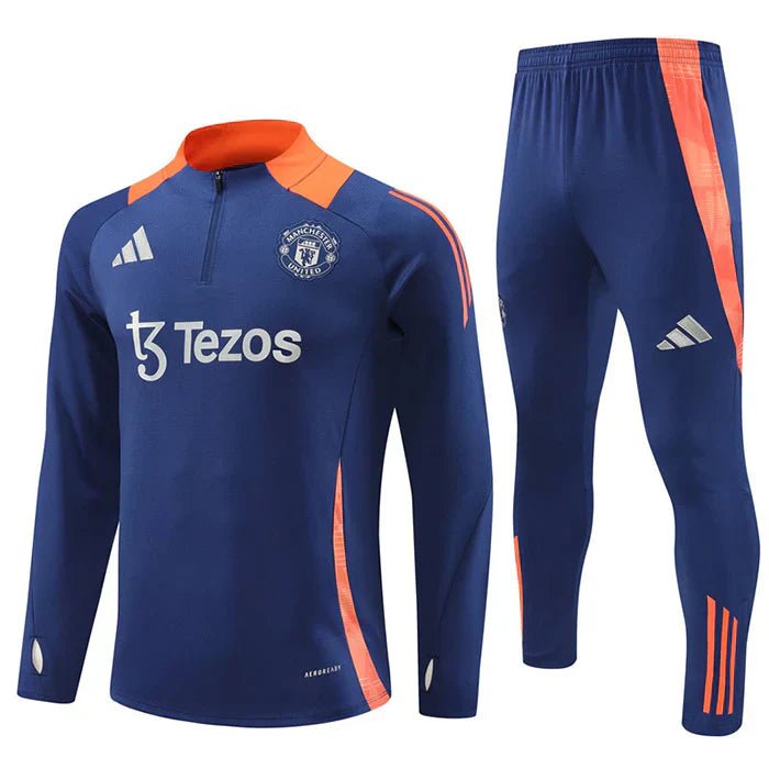 Conjunto Treino Manchester United 24/25 - Azul - Manto Club