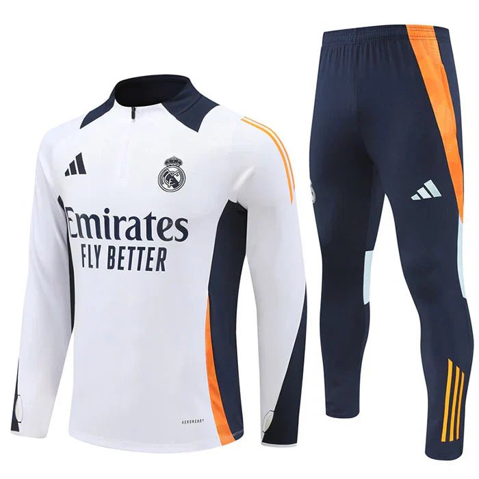 Conjunto Treino Real Madrid 24/25 - Branco - Manto Club