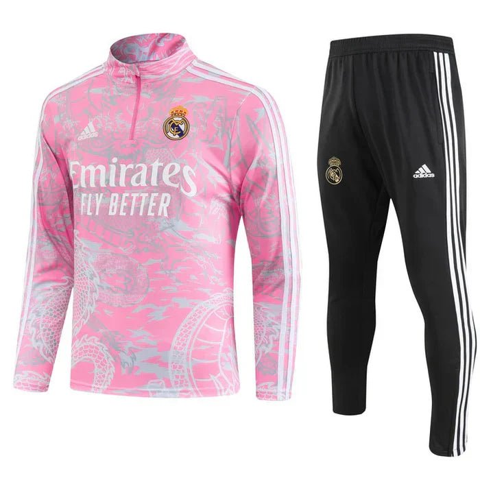 Conjunto Treino Real Madrid Dragon 24/25 - Rosa - Manto Club