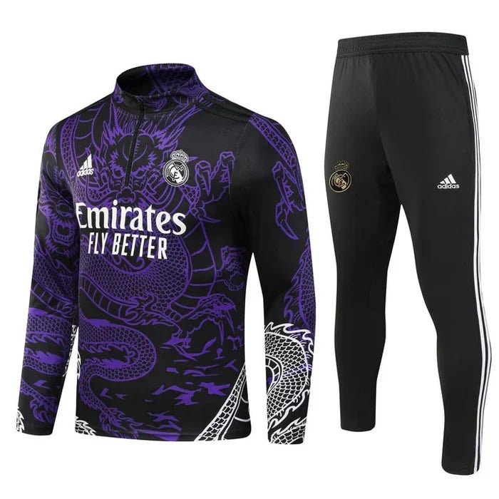 Conjunto Treino Real Madrid Dragon 24/25 - Roxa - Manto Club