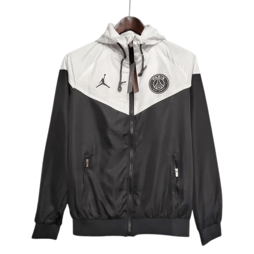 Corta - vento PSG Estilo Clássico - Preto e Branco - Manto Club