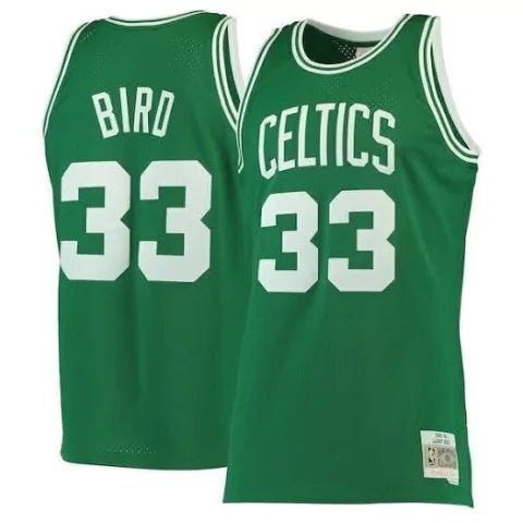Regata NBA Boston Celtics Edition 1985 - 1986 Mitchell & Ness Authentic Bird 33 - Verde - Manto Club