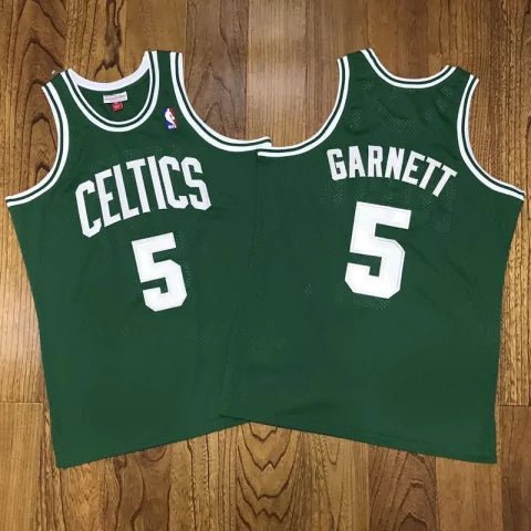 Regata NBA Boston Celtics Edition 2007 - 2008 Mitchell & Ness Authentic Garnett 5 - Verde - Manto Club