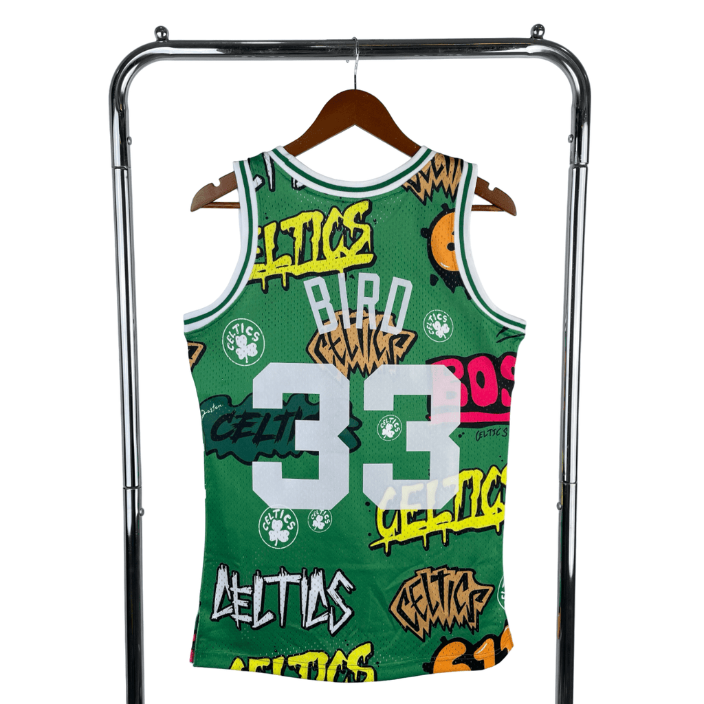 Regata NBA Boston Celtics Mitchell & Ness 1985/1986 Authentic Bird 33 - Verde - Manto Club