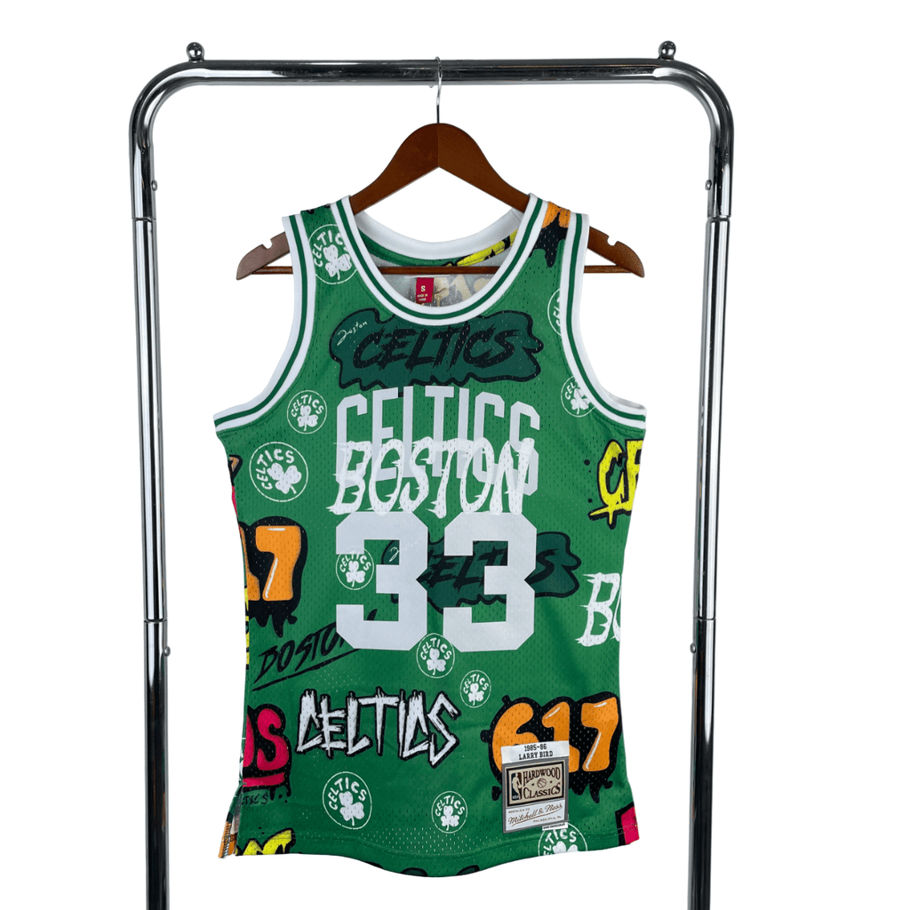 Regata NBA Boston Celtics Mitchell & Ness 1985/1986 Authentic Bird 33 - Verde - Manto Club