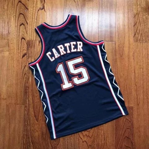 Regata NBA Brooklyn Nets 2006 - 2007 Mitchell & Ness Authentic Carter 15 - Preta - Manto Club