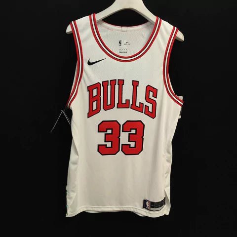 Regata NBA Chicago Bulls Icon Edition Nike Authentic Pippen 33 - Branca - Manto Club