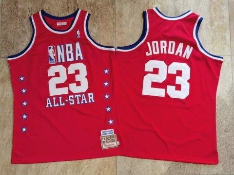 Regata NBA Chicago Bulls Retrô 1989 Mitchell & Ness Authentic Jordan 23 - Vermelha - Manto Club