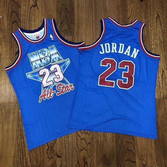 Regata NBA Chicago Bulls Retrô 1993 Mitchell & Ness Authentic Jordan 23 - Azul - Manto Club