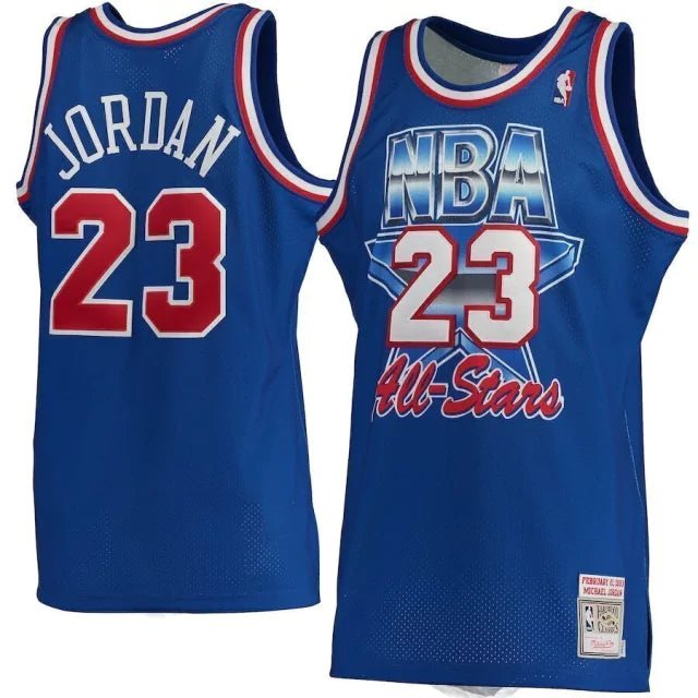 Regata NBA Chicago Bulls Retrô 1993 Mitchell & Ness Authentic Jordan 23 - Azul - Manto Club