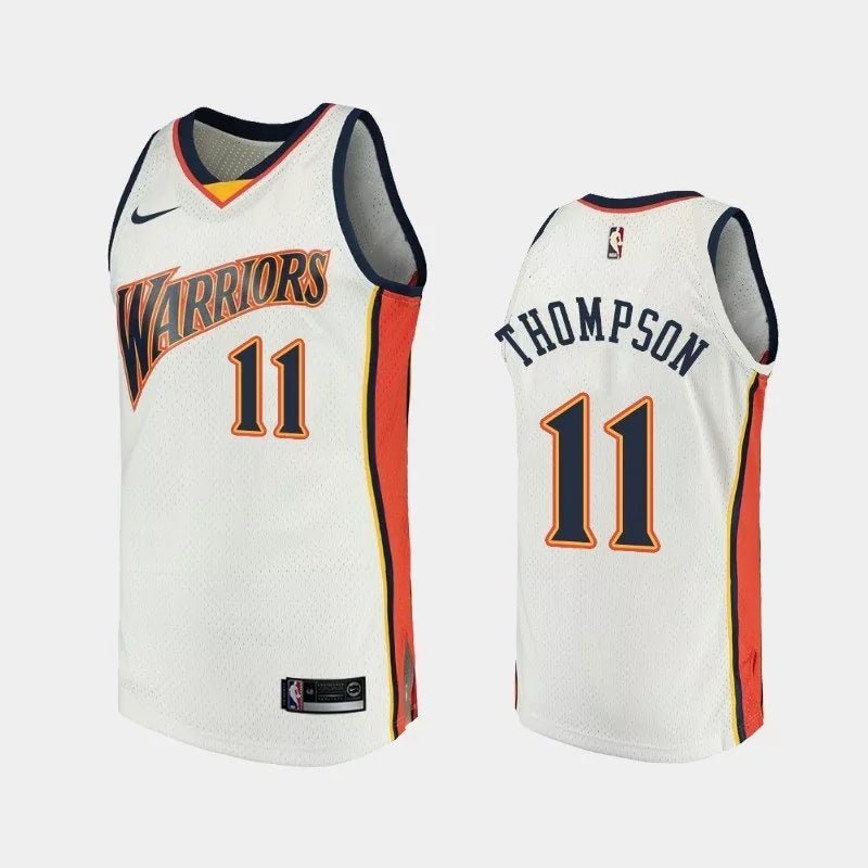 Regata NBA Golden State Warriors Retrô Nike Authentic Swingman Thompson 11 - Manto Club