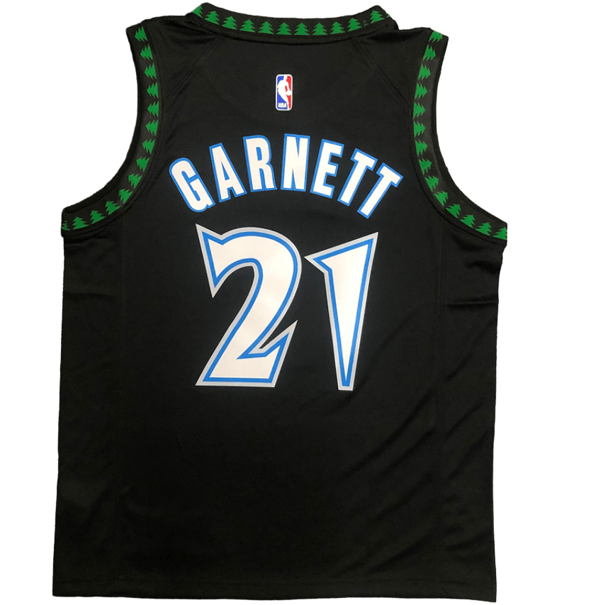 Regata NBA Minnesota Timberwolves Retrô Nike Authentic Garnett 21 - Preta - Manto Club