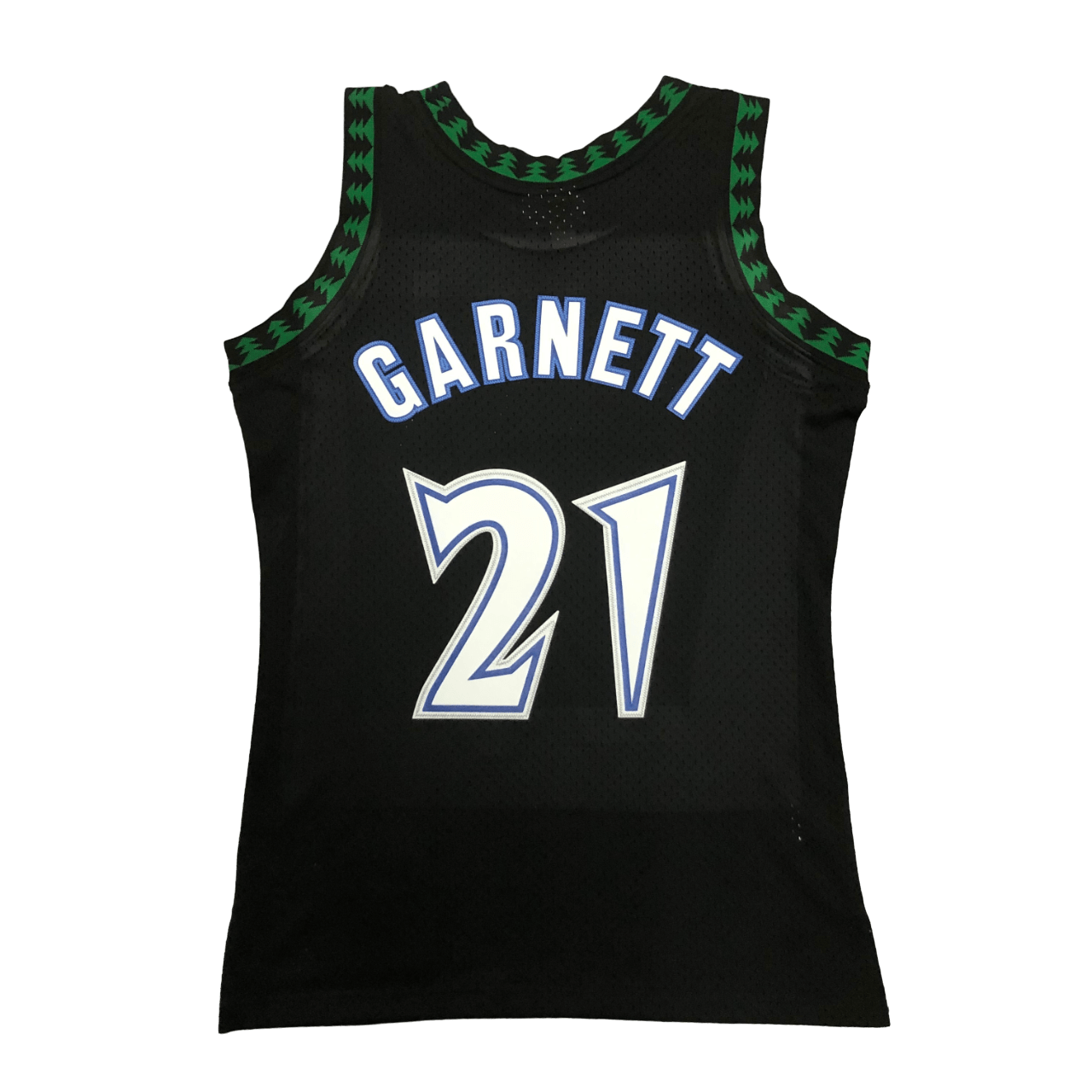 Regata NBA Retrô Timberwolves Mitchell & Ness Authentic Garnett 21 - Preta - Manto Club
