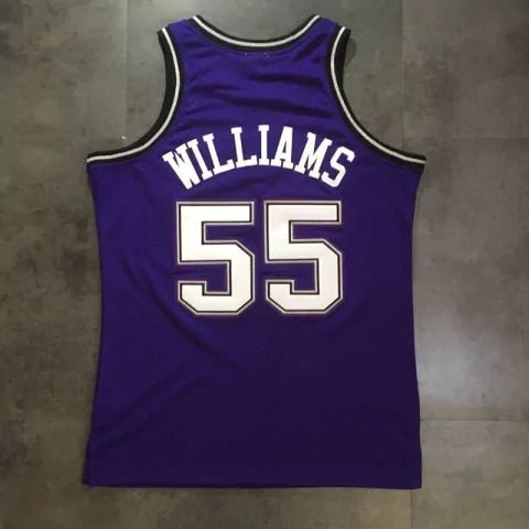 Regata NBA Sacramento Kings Retrô 1998 - 1999 Mitchell & Ness Authentic Williams 55 - Azul - Manto Club