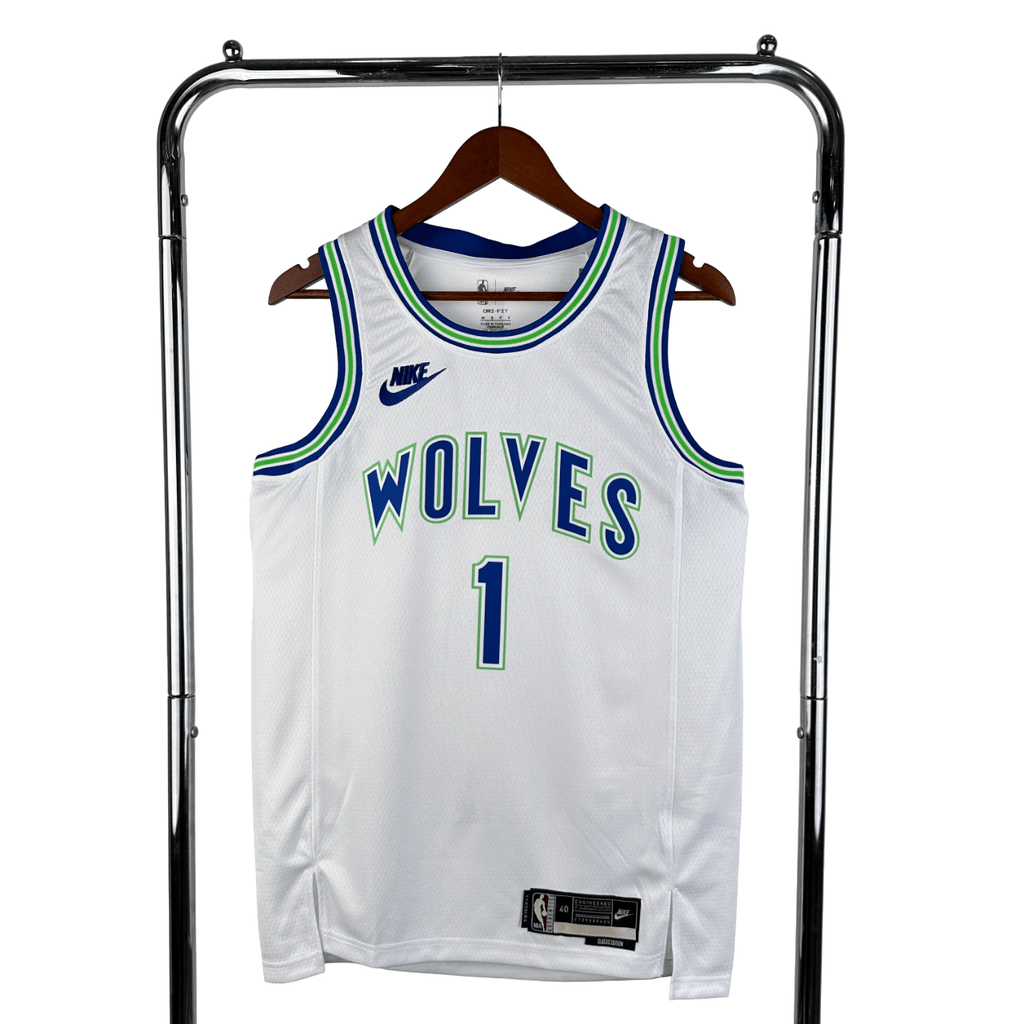 Regata NBA Timberwolves Retrô Nike Authentic Anderson 1 - Branca - Manto Club