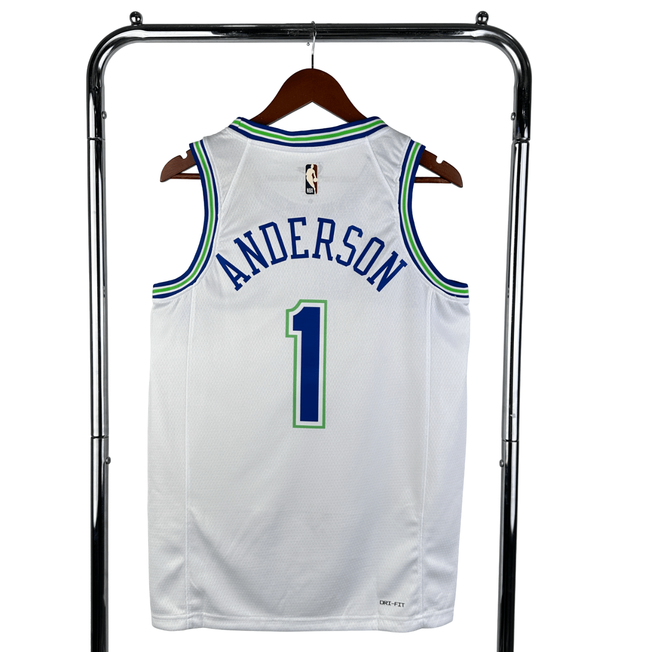 Regata NBA Timberwolves Retrô Nike Authentic Anderson 1 - Branca - Manto Club