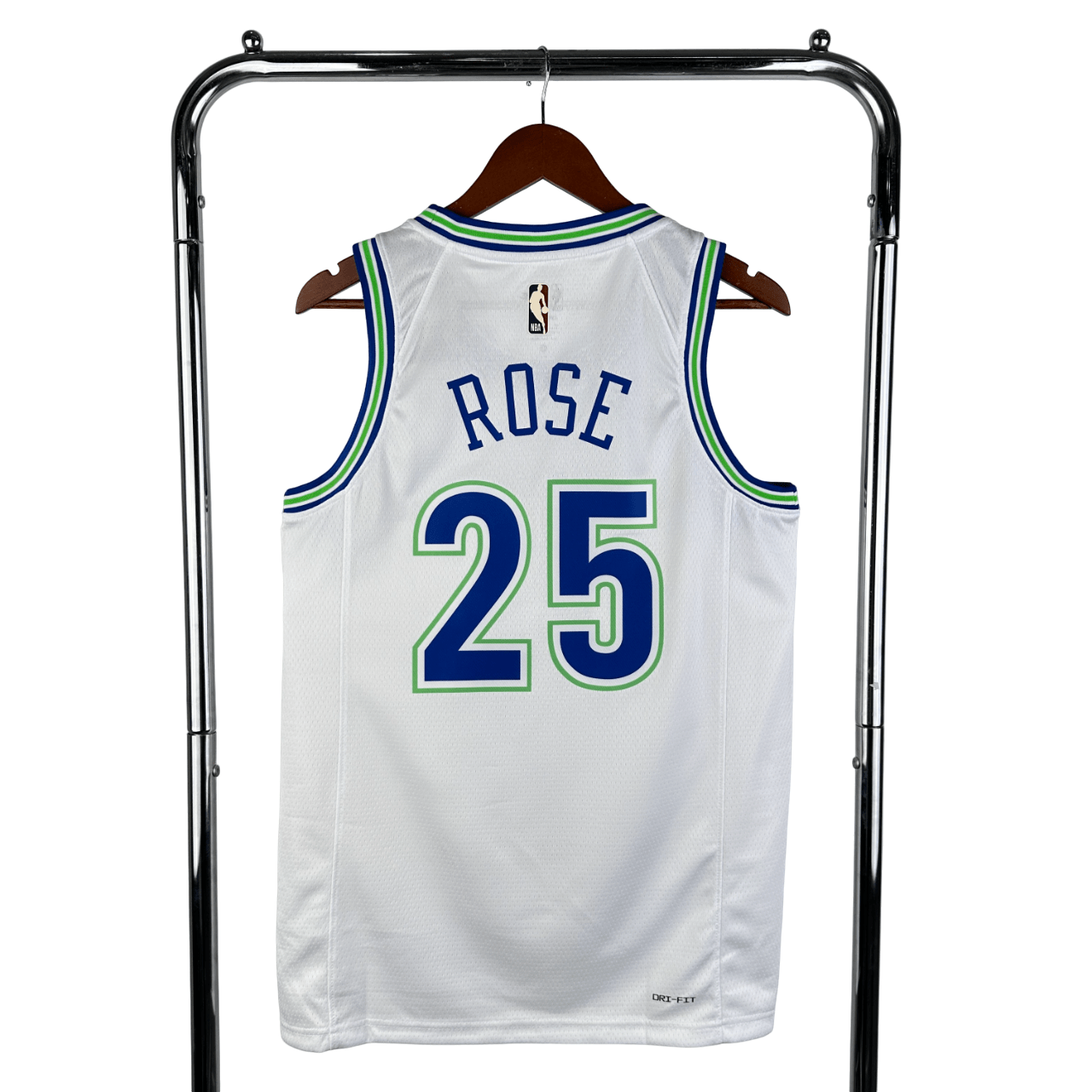 Regata NBA Timberwolves Retrô Nike Authentic Rose 25 - Branca - Manto Club