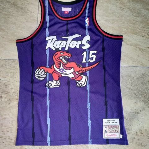 Regata NBA Toronto Raptors Retrô 1998 - 1999 Mitchell & Ness Authentic Carter 15 - Azul - Manto Club
