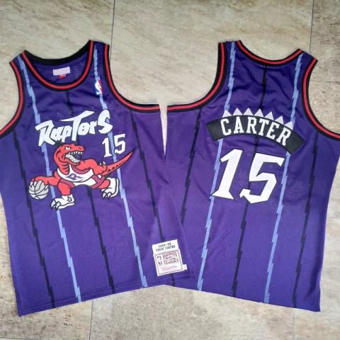 Regata NBA Toronto Raptors Retrô 1998 - 1999 Mitchell & Ness Authentic Carter 15 - Azul - Manto Club