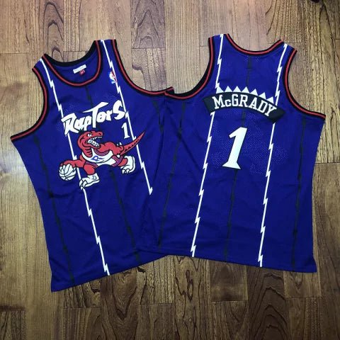 Regata NBA Toronto Raptors Retrô 1998 - 1999 Mitchell & Ness Authentic McGrady 1 - Azul - Manto Club