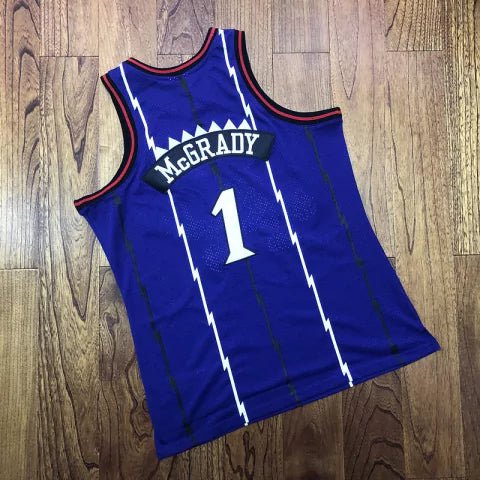 Regata NBA Toronto Raptors Retrô 1998 - 1999 Mitchell & Ness Authentic McGrady 1 - Azul - Manto Club