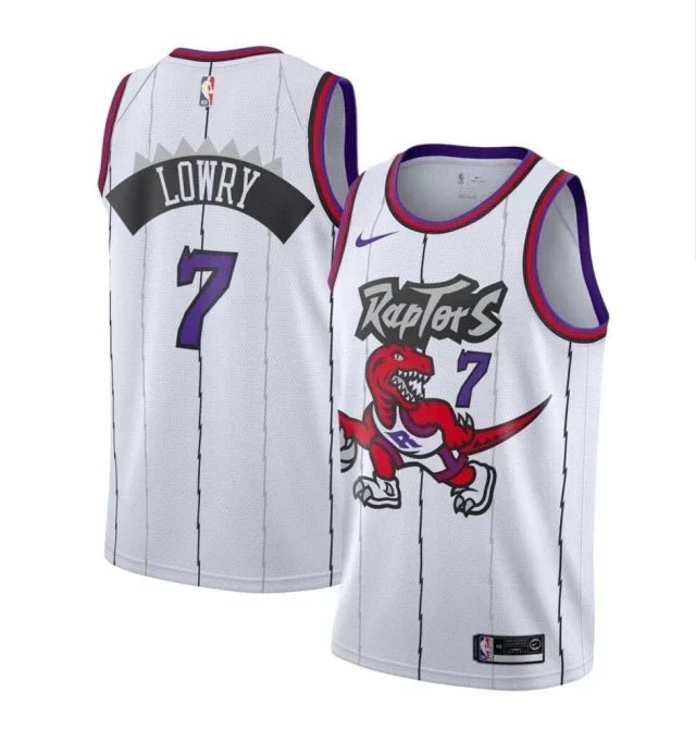 Regata NBA Toronto Raptors Retrô Nike Swingman Authentic Lowry 7 - Branca - Manto Club
